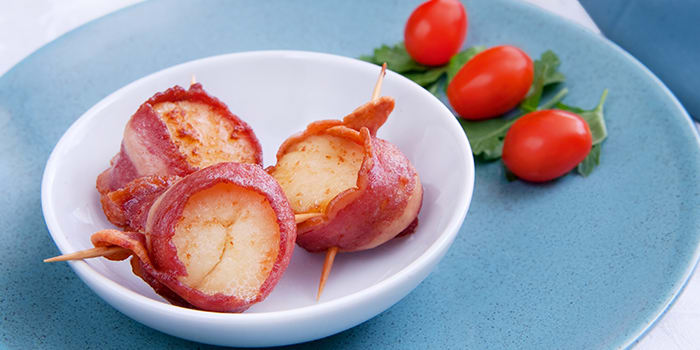 Recipe for Scallops Wrapped in Turkey Bacon