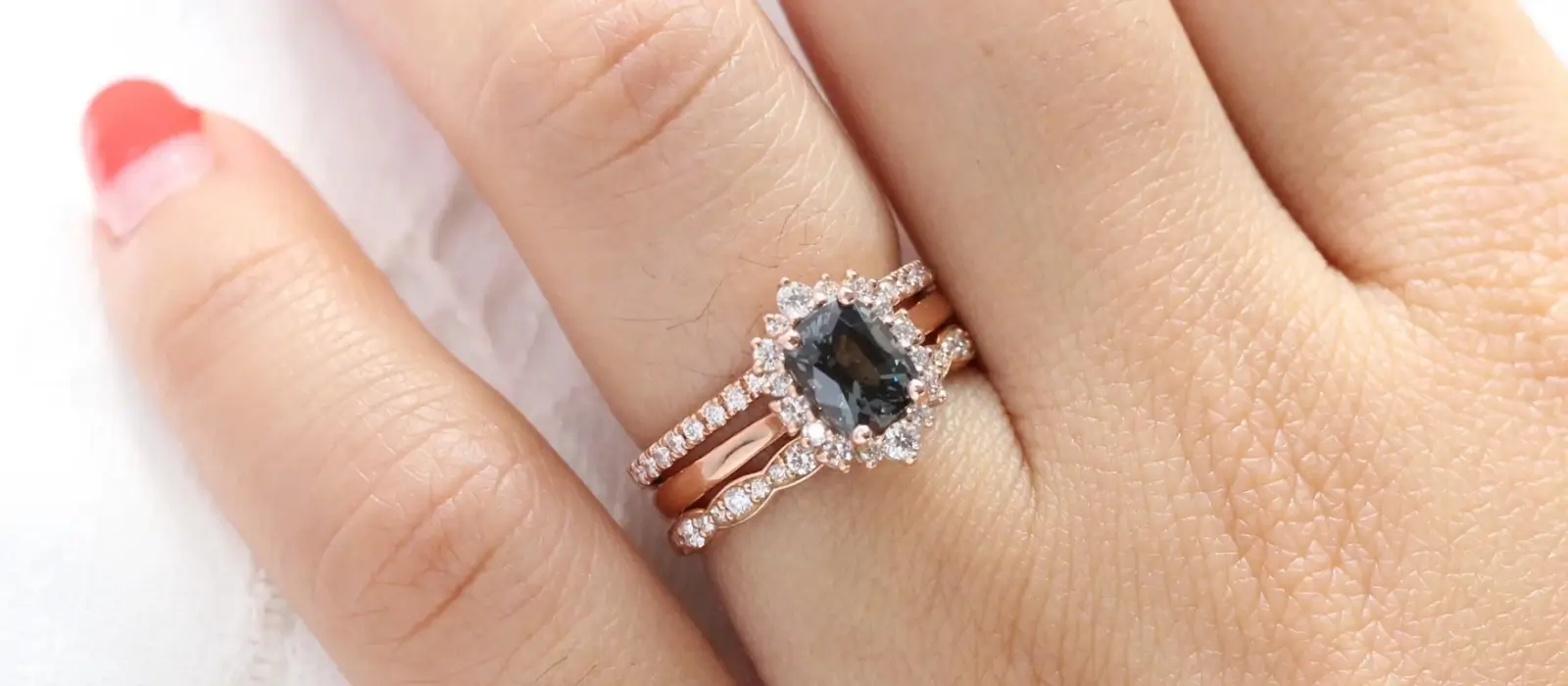 engagement rings with Spinel
